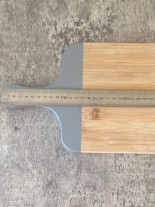 ruler on a chopping board