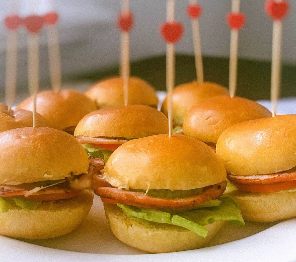 Mini BLT Sliders with Green Goddess Dressing