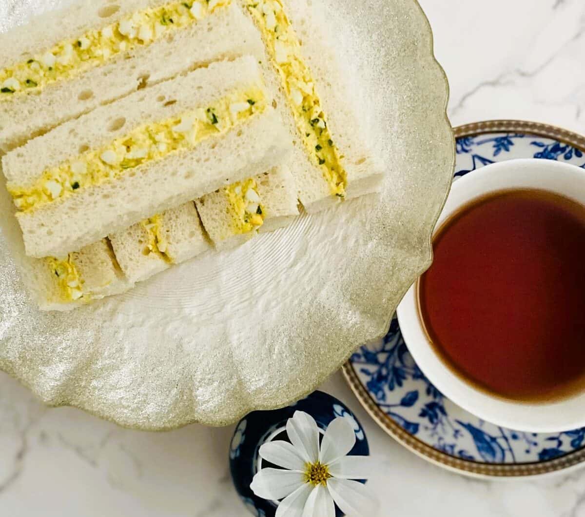 Curried Egg Finger Sandwiches