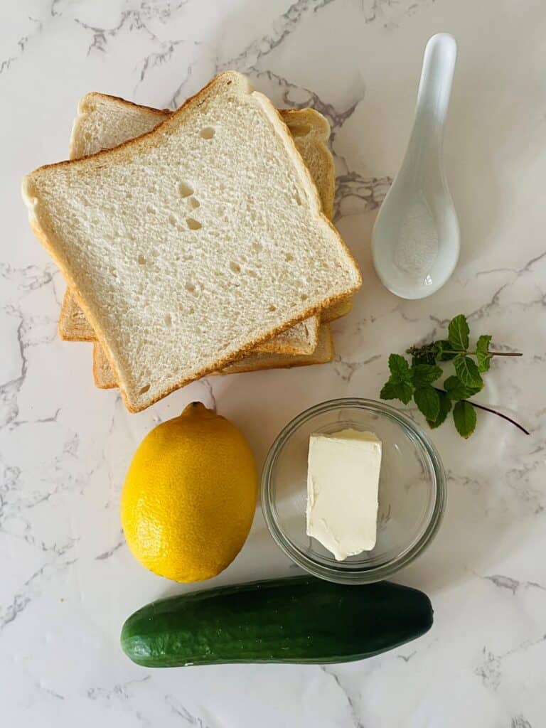 Cucumber finger sandwiches ingredients