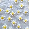 Fondant daisies cut out