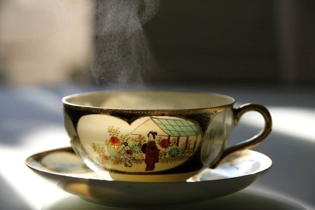 How to make tea teacup with steam