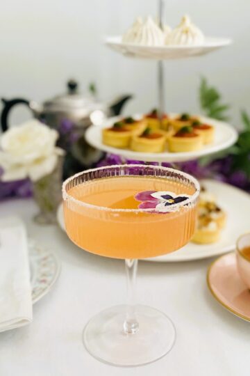 Afternoon tea mimosas