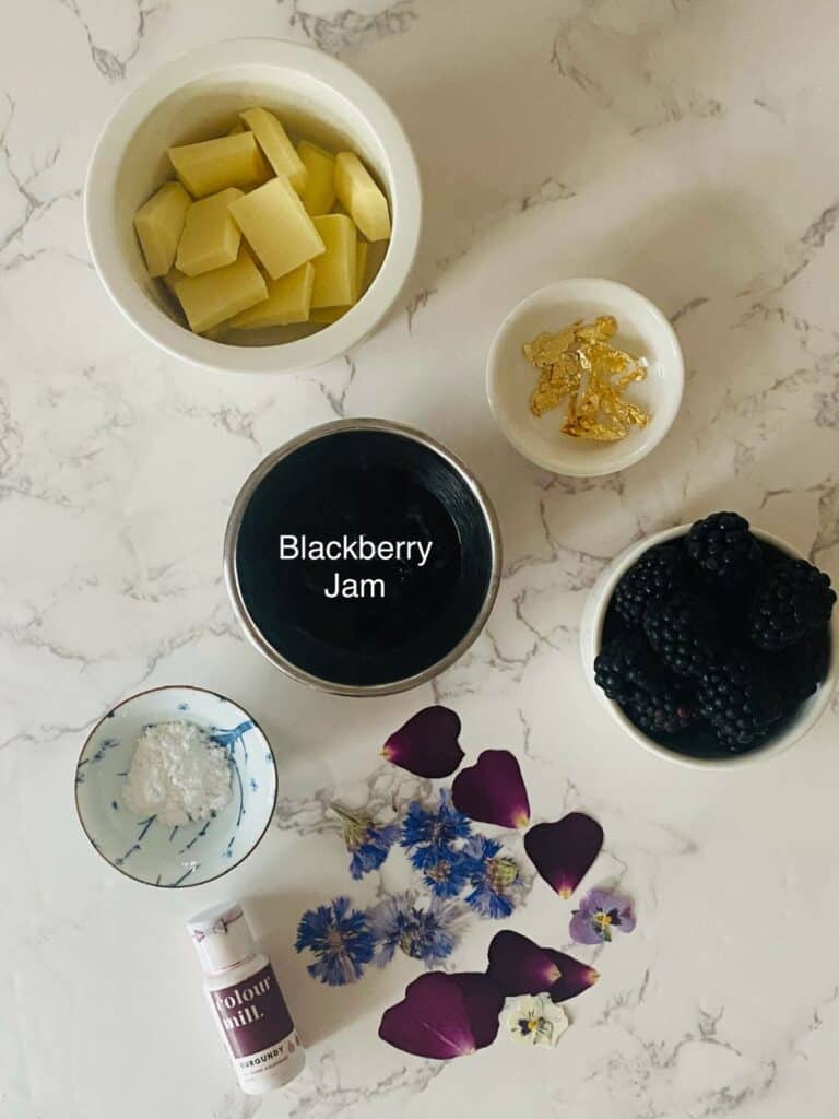 Lemon & blackberry sandwich cake filling ingredients