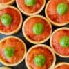 Tomato pesto tartlets