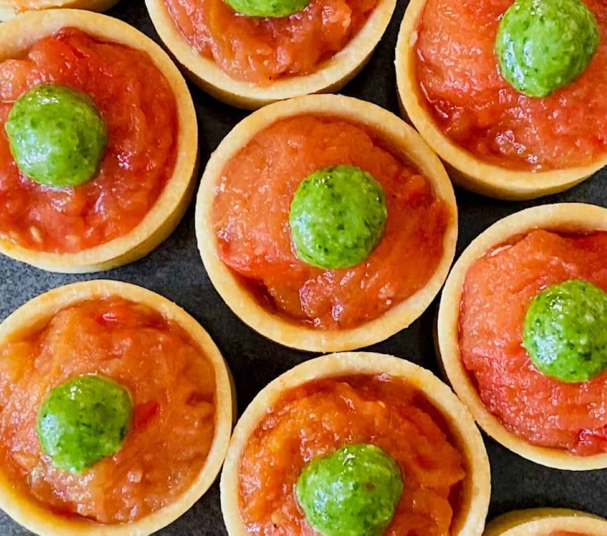 Tomato & Pesto Tartlets