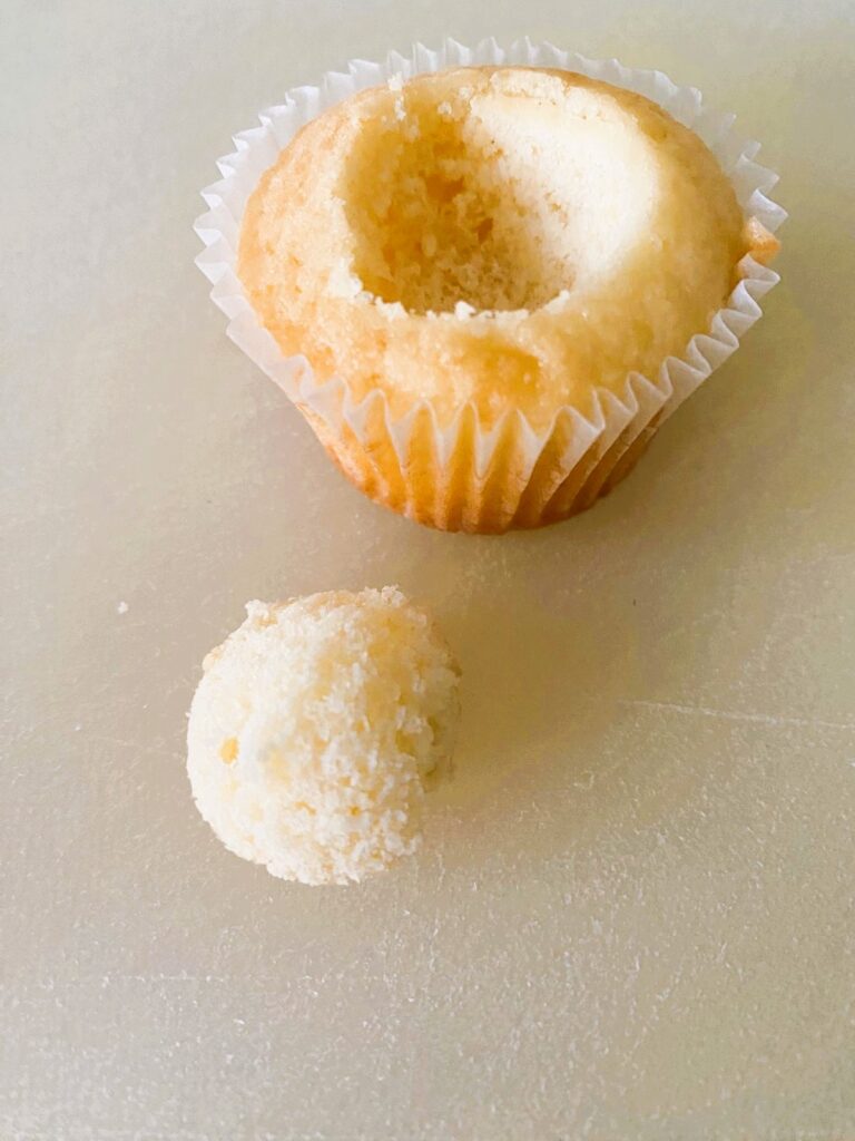 Mini flower cupcakes ready for jam