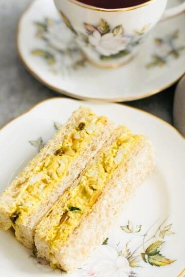 Coronation Chicken Finger sandwiches