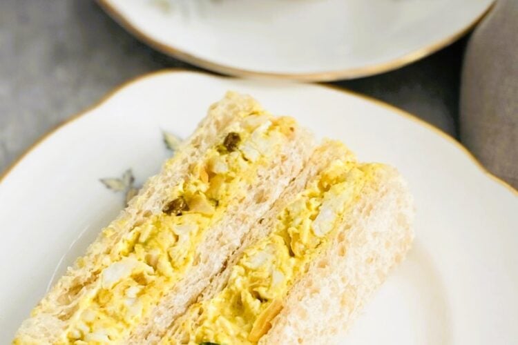 Coronation Chicken Finger sandwiches