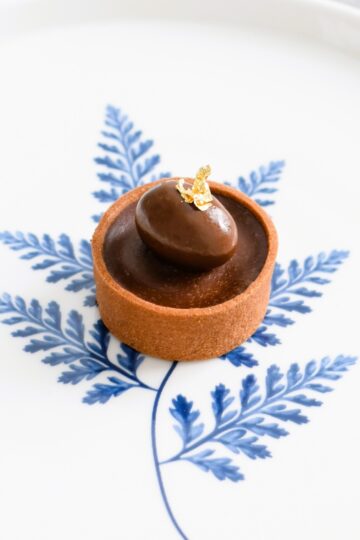 scorched almond tartlets