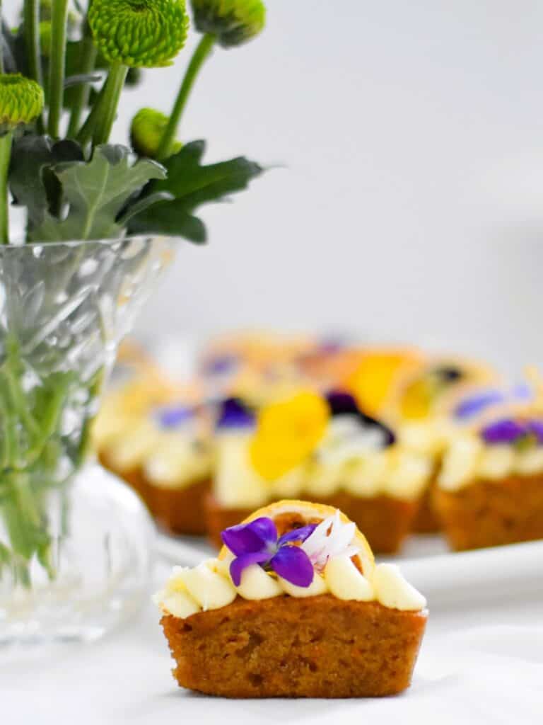 Carrot Cake Fingers with lemon cream cheese icing 