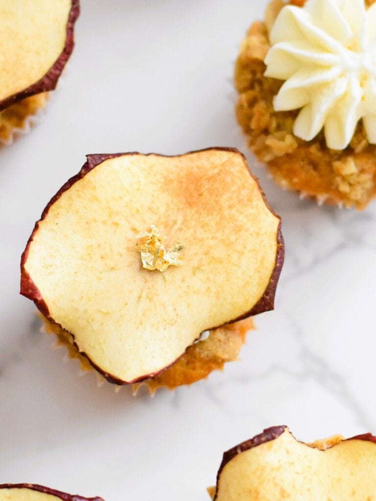 Apple Crumble Mini Muffins up close