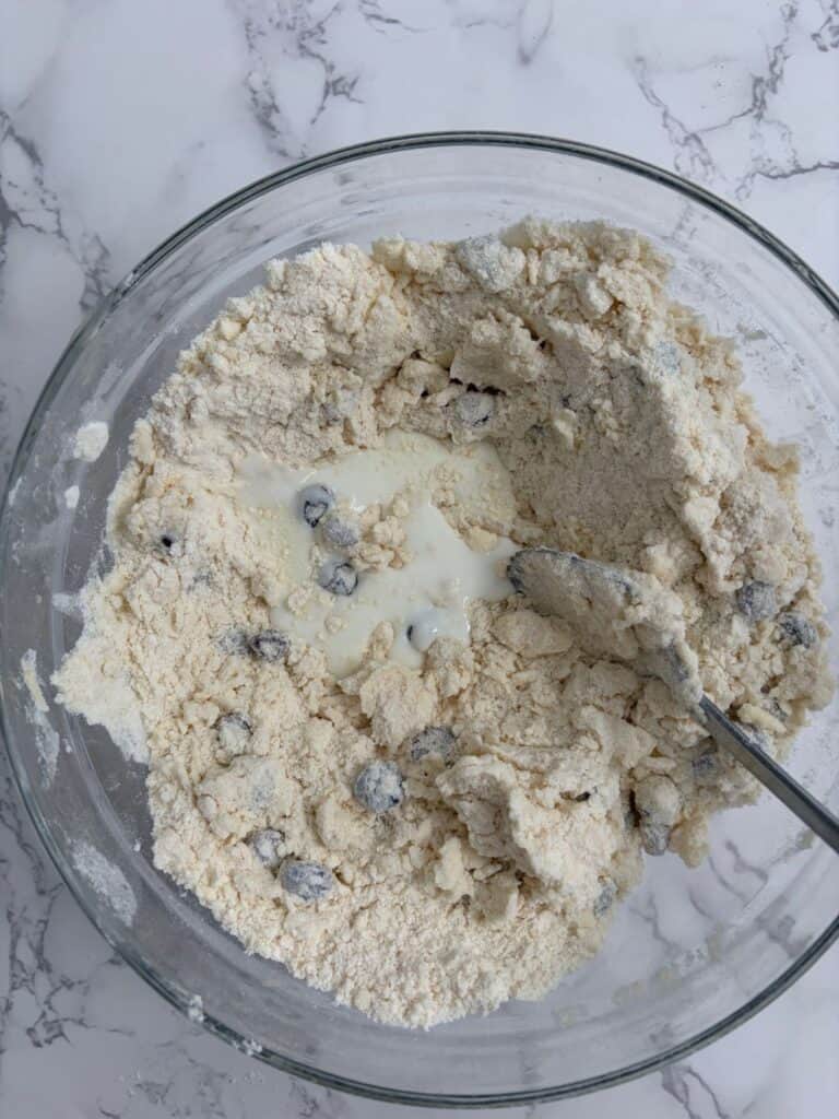 add the buttermilk