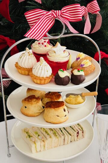 Christmas afternoon tea at home