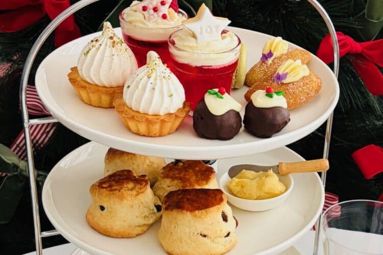 Christmas afternoon tea at home