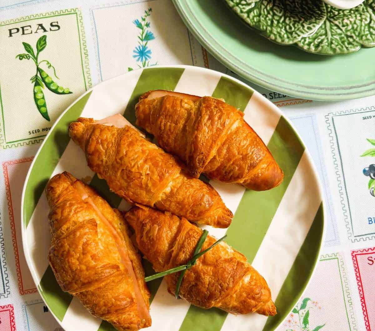Mini Ham and Mustard Croissants