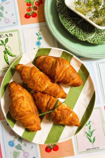 Mini Ham and mustard croissants