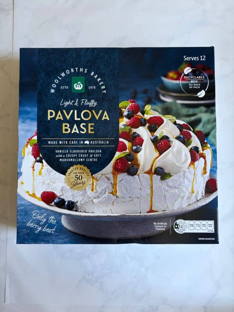 Woolworths pavlova base