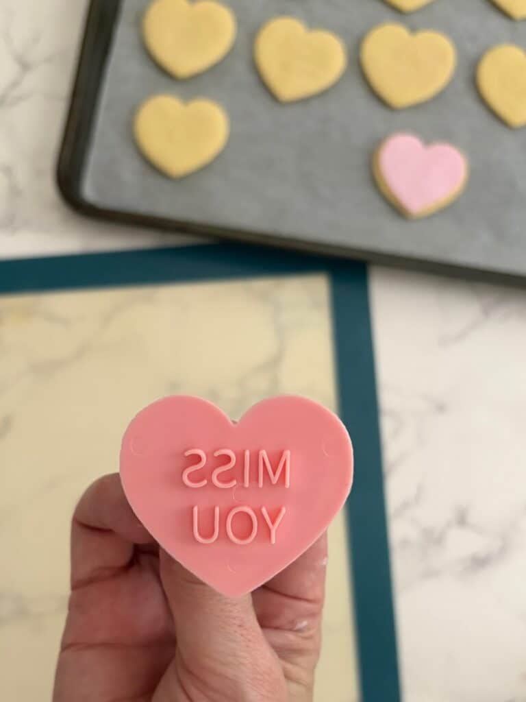 Miss you cookie stamp