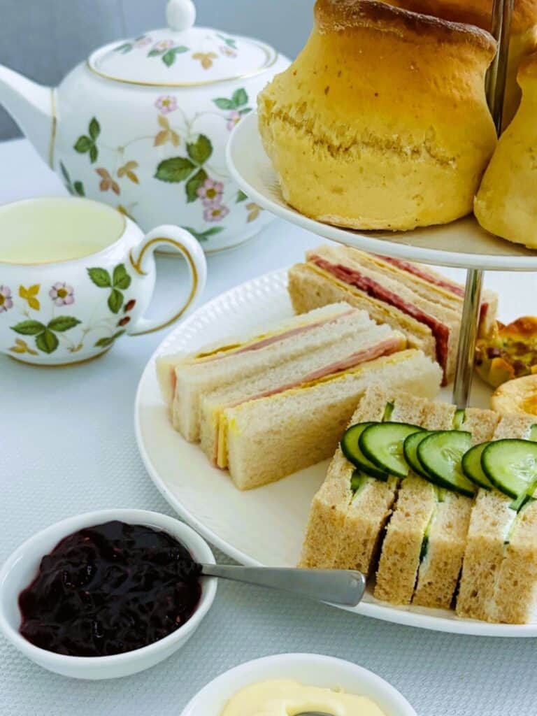 Cheat's afternoon tea sandwiches