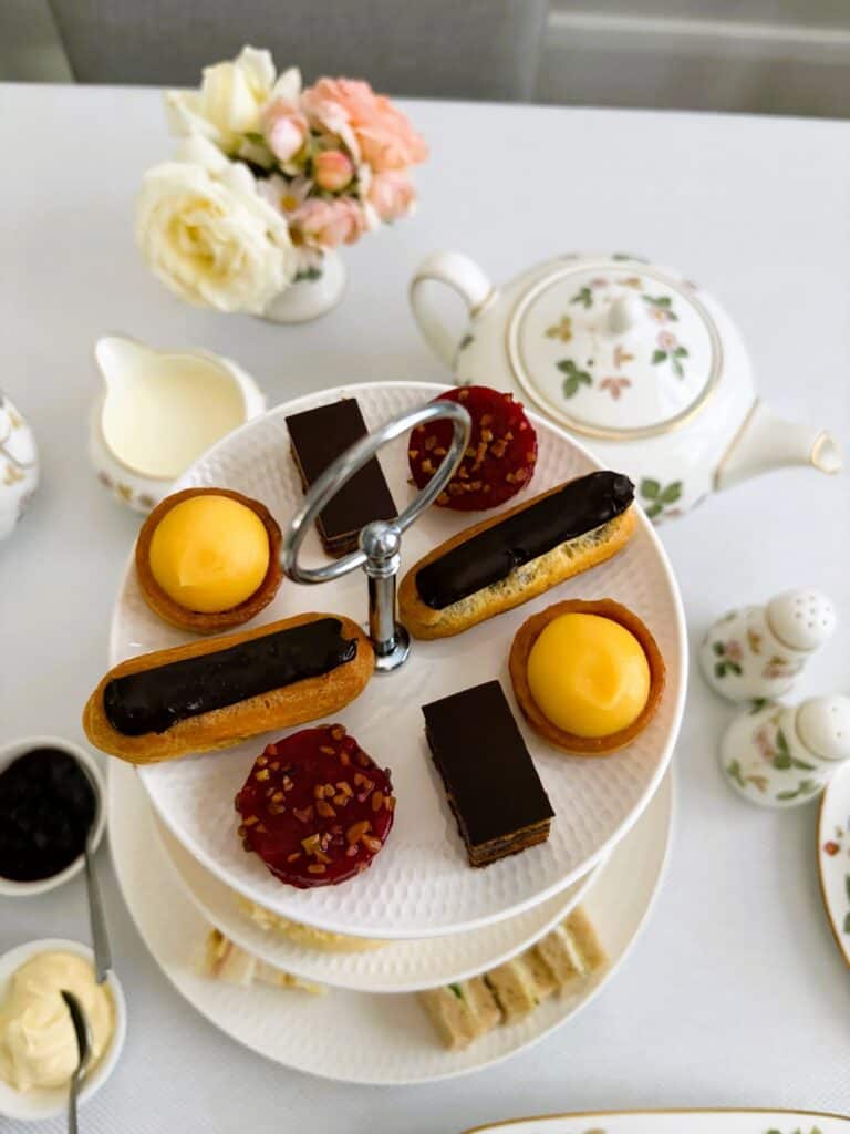 Sweet treats on a tiered stand