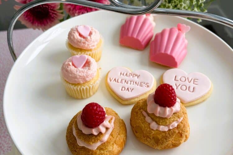 Valentine's day afternoon tea at home menu