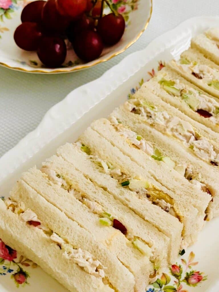 Chicken Waldorf Finger Sandwiches