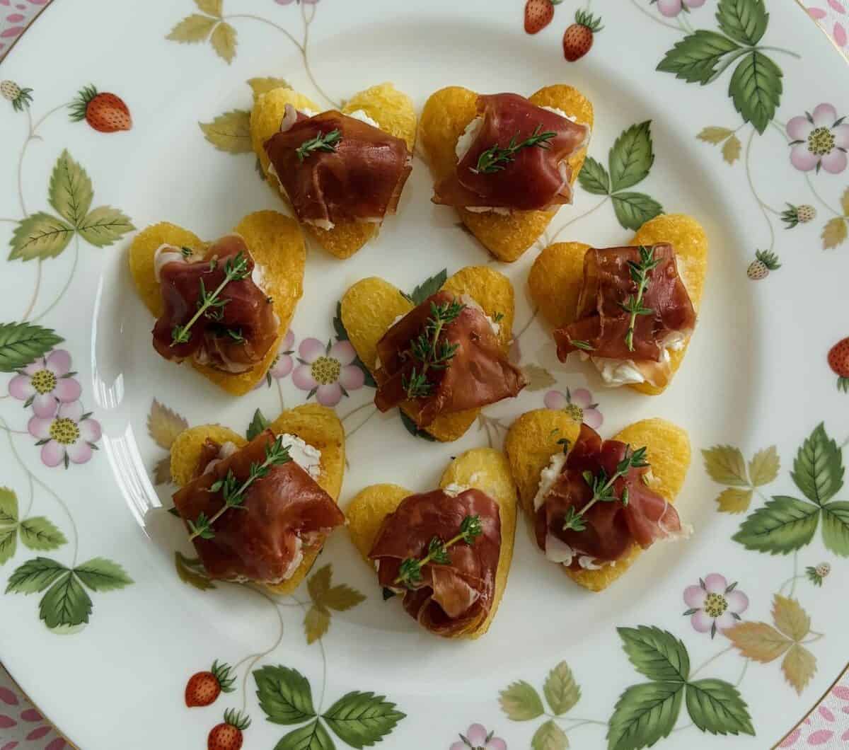 Prosciutto & Goat’s Cheese Hearts