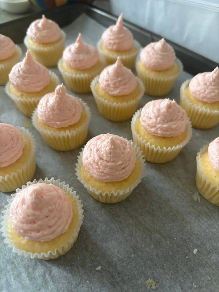 little coconut ice cupcakes 