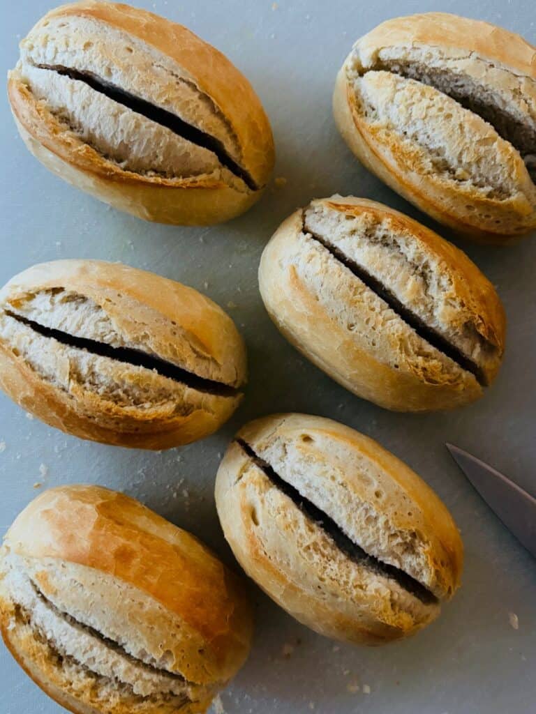 slit open bake at home mini rolls