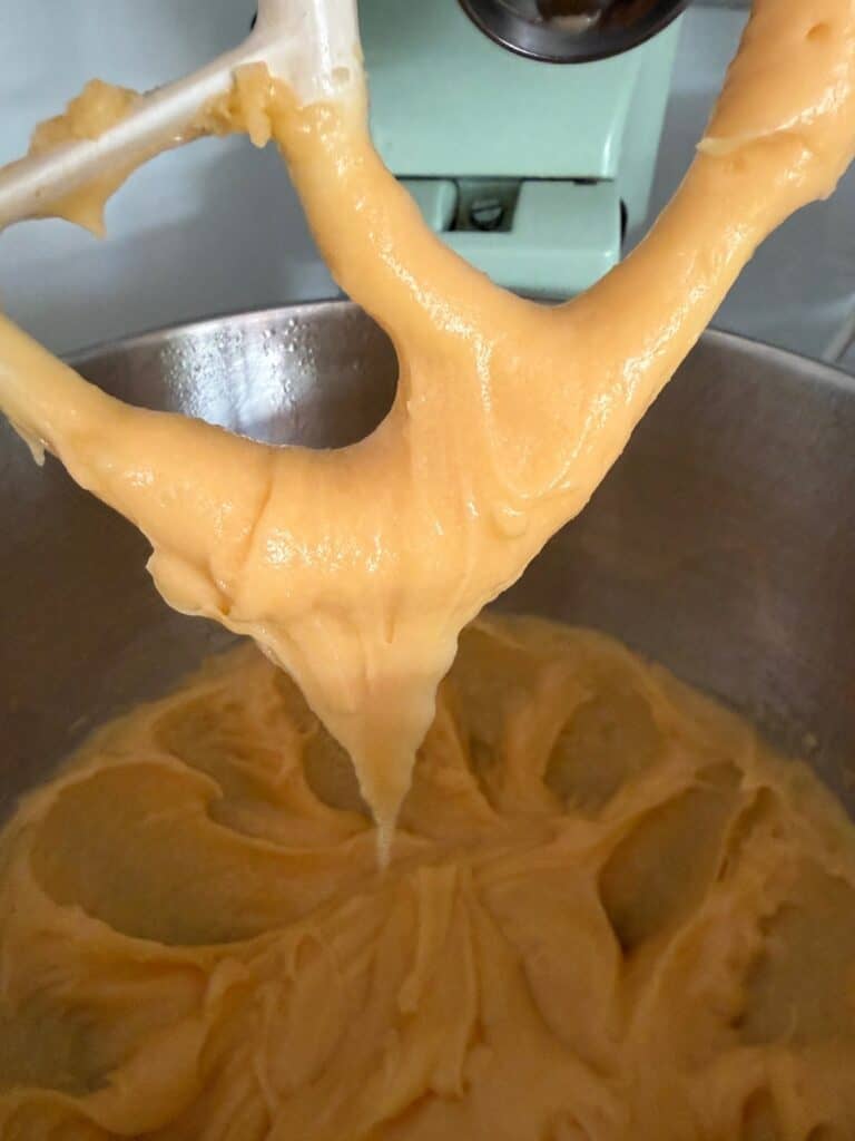 choux paste making a v shape