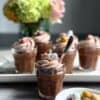 Mini Easter chocolate mousse cups