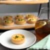 Salmon pea and parmesan tartlets