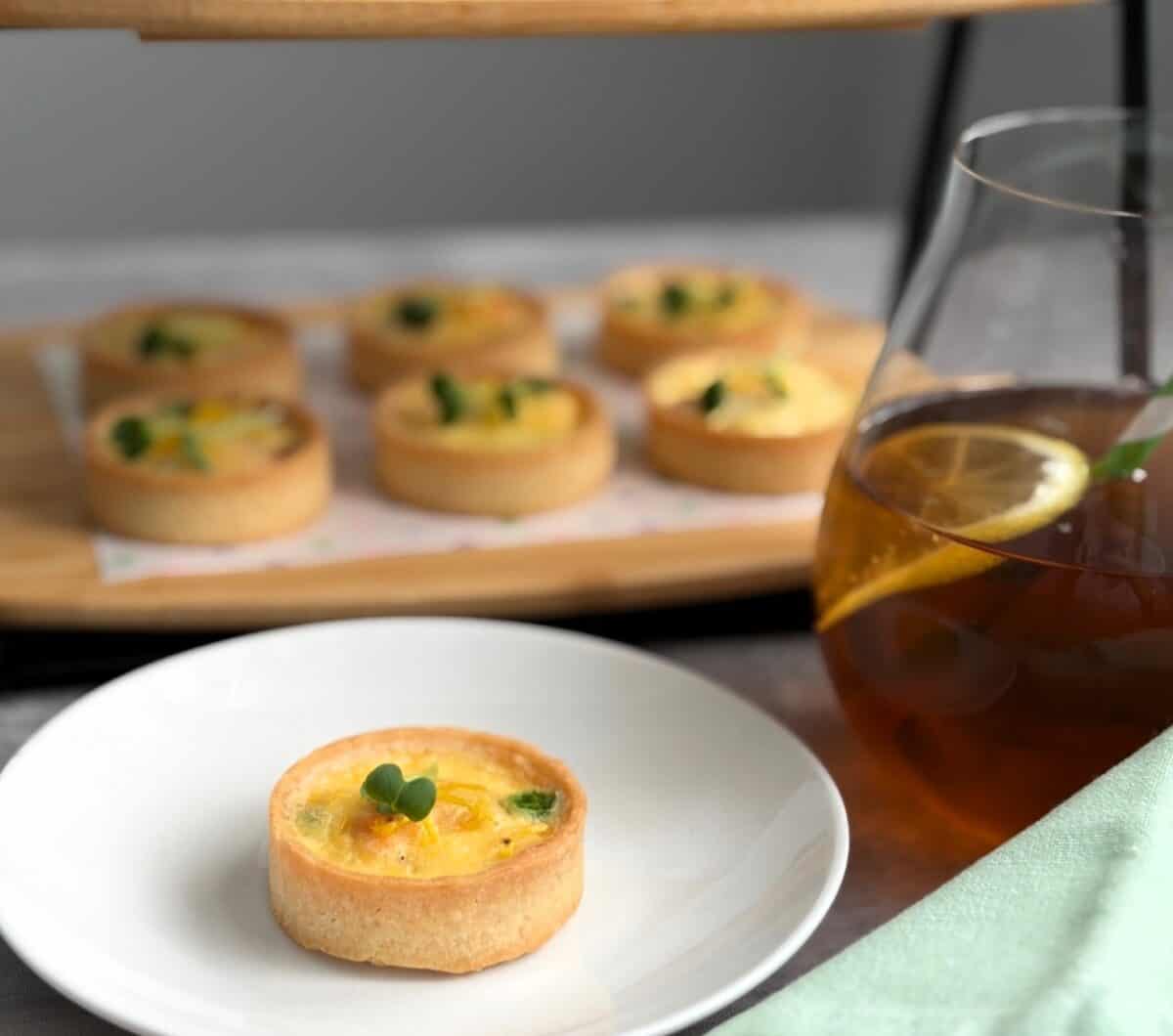 Salmon, Pea & Parmesan Tartlets