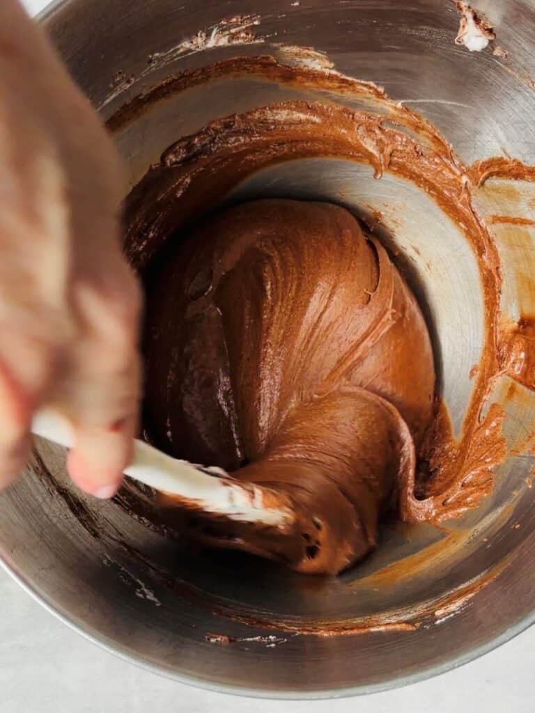 Chocolate mousse mixture