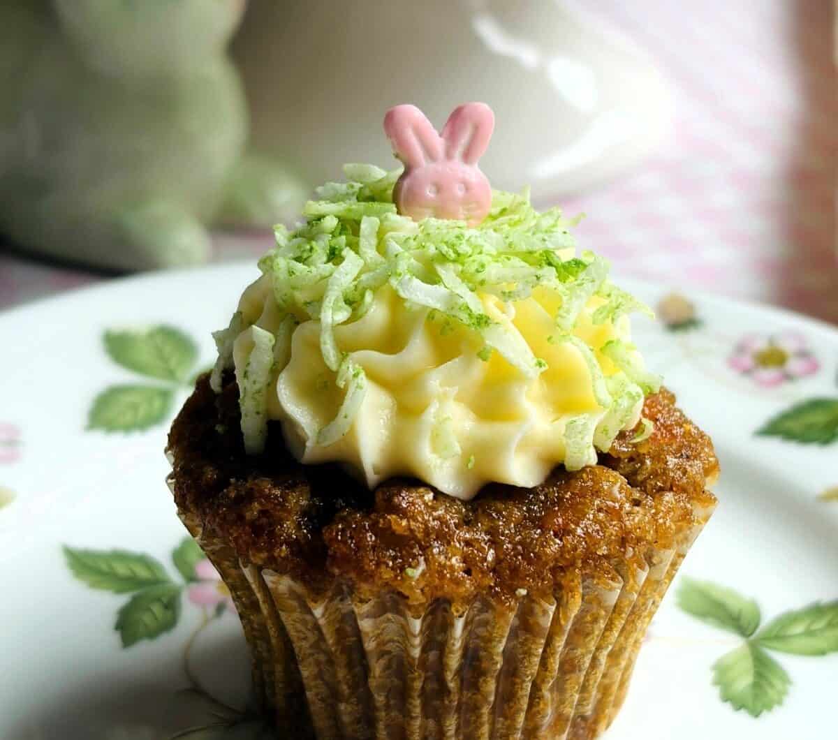 Easter-themed Mini Carrot Cupcakes