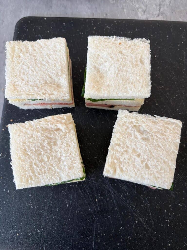 cut into squares